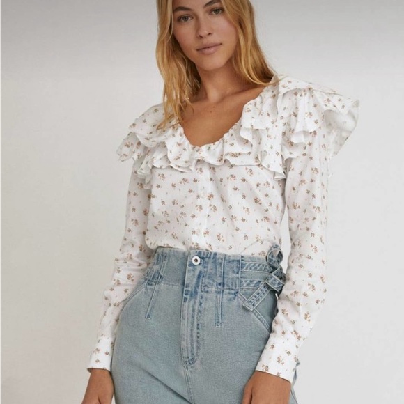 Something Navy Bailey Ruffle Top - Picture 9 of 9